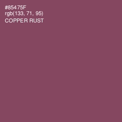 #85475F - Copper Rust Color Image